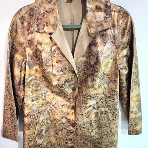 Womens Chicos leather jacket, size XL